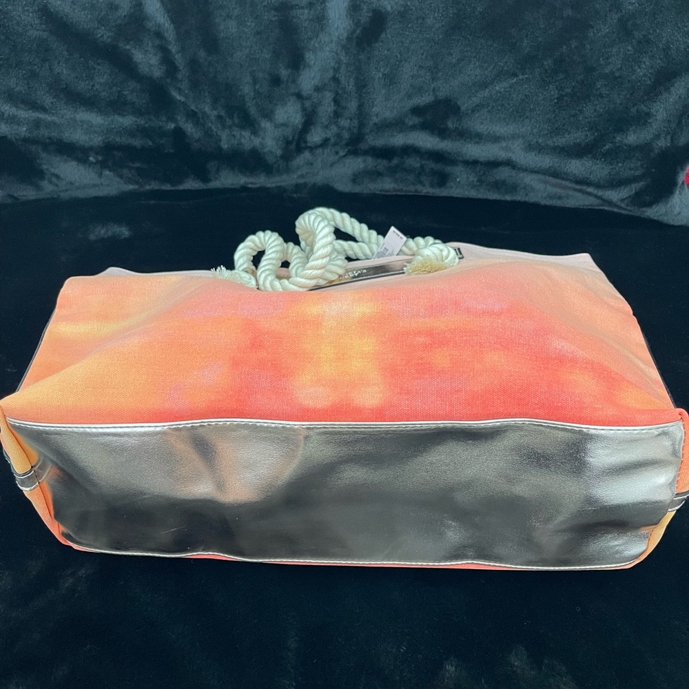 Victoria's Secret Bombshell Sundrenched Cotton Canvas Tote and beach tow… - Picture 6 of 14